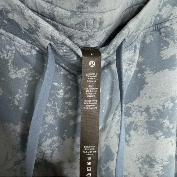LULULEMON Men’s Blue Tie Dye City Sweat Jogger Sweatpants